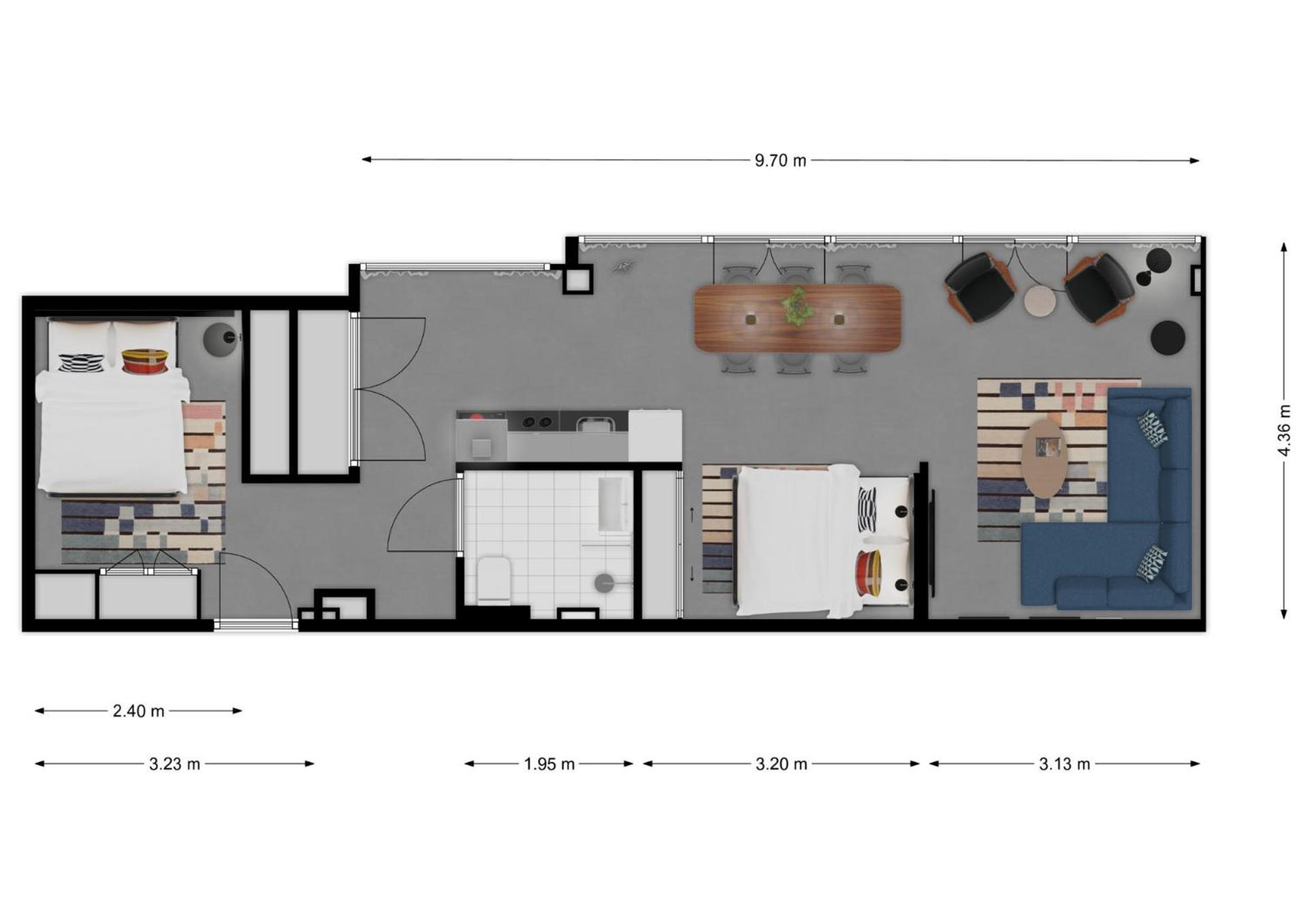 Cityden BoLo District Lejlighedshotel Amsterdam Værelse billede